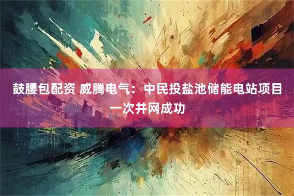 鼓腰包配资 威腾电气：中民投盐池储能电站项目一次并网成功